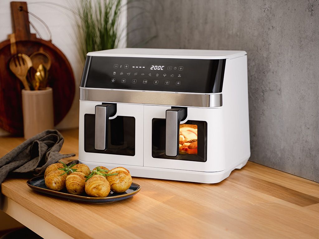 AIRFRYER - DUAL - COMPLEET SET - 9