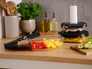 RECHTHOEKIGE VACUÜM GLAS CONTAINER - 1040ML - 5