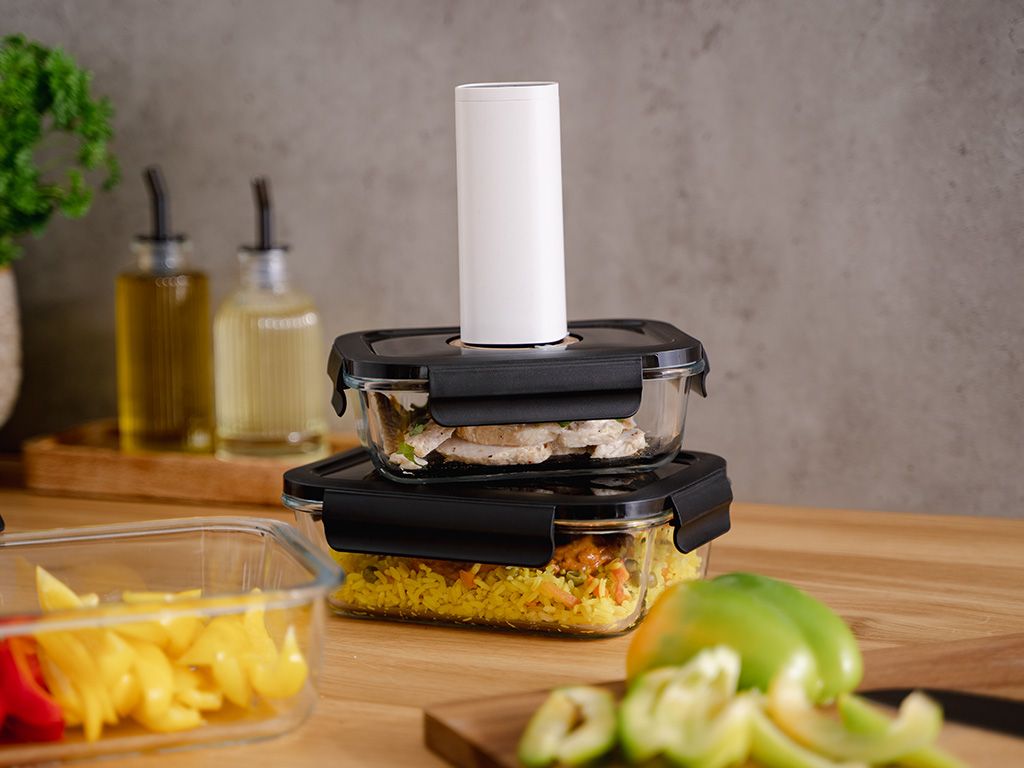 RECHTHOEKIGE VACUÜM GLAS CONTAINER - 630ML - 4