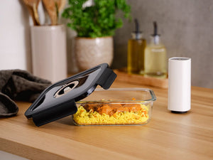 VIERKANTE VACUÜM GLAS CONTAINER - 1230ML - 2