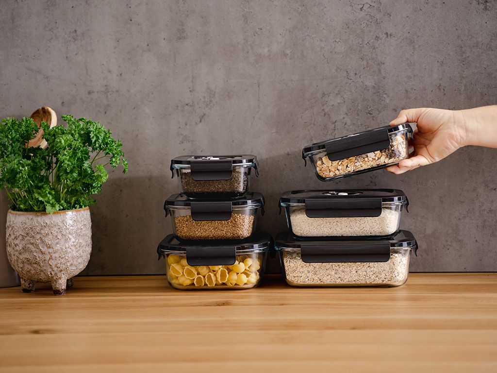 VACUÜM GLAS CONTAINER MIX SET - 6ST - 3