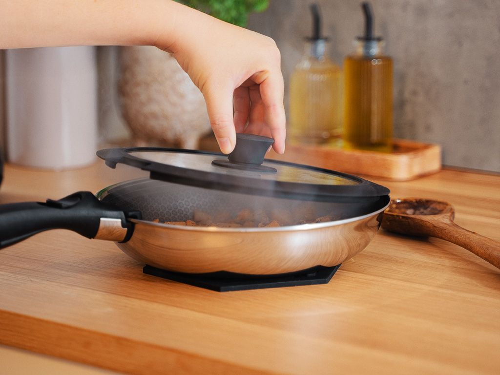 GLAZEN DEKSEL ZONDER HANDGREEP – 24 CM - 4