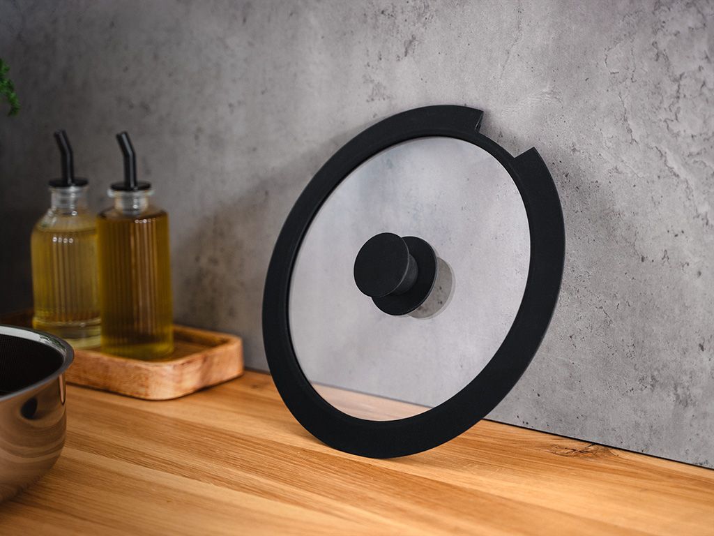 GLAZEN DEKSELSET VOOR AFNEEMBARE HANDGREEP – 28/30 CM - 2