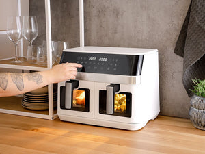AIRFRYER - DUAL - COMPLEET SET - 15