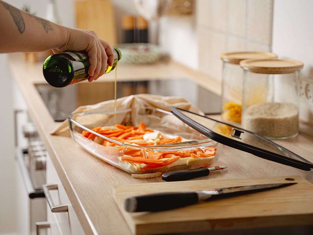 SET OVENBESTENDIGE GLAZEN SCHALEN - 8