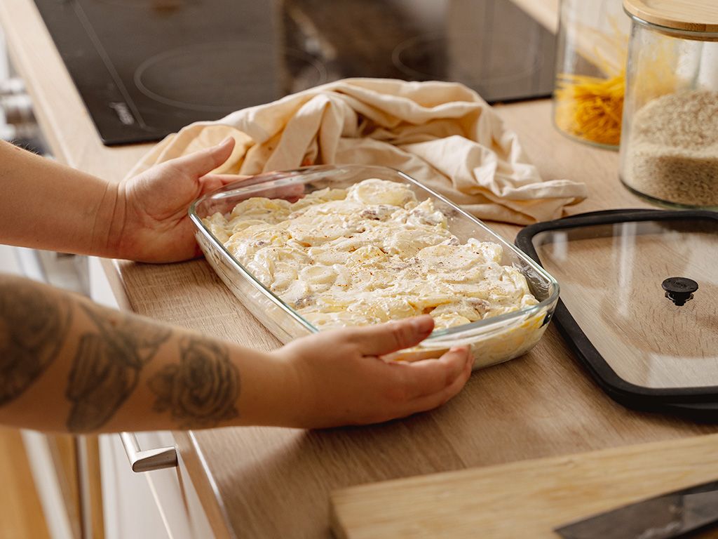 OVENBESTENDIGE GLAZEN SCHAAL - 2L - 2