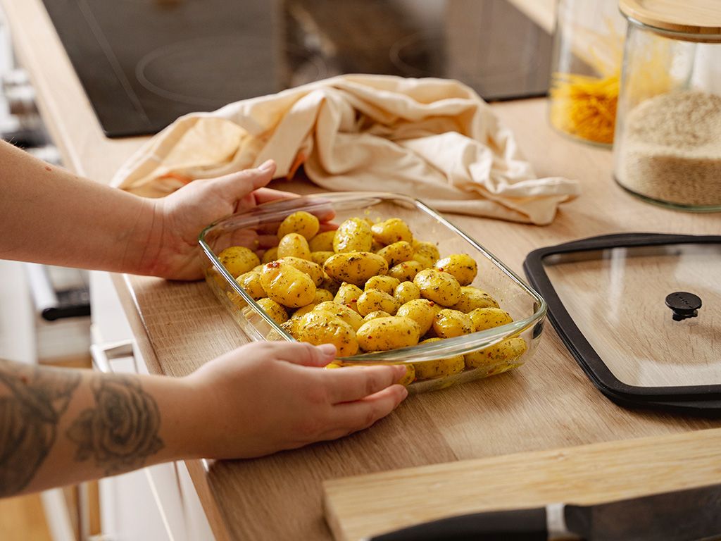 OVENBESTENDIGE GLAZEN SCHAAL - 2L - 6