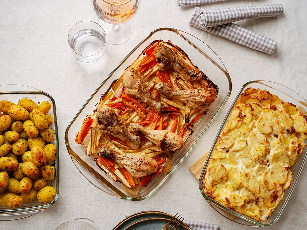 SET OVENBESTENDIGE GLAZEN SCHALEN - 2