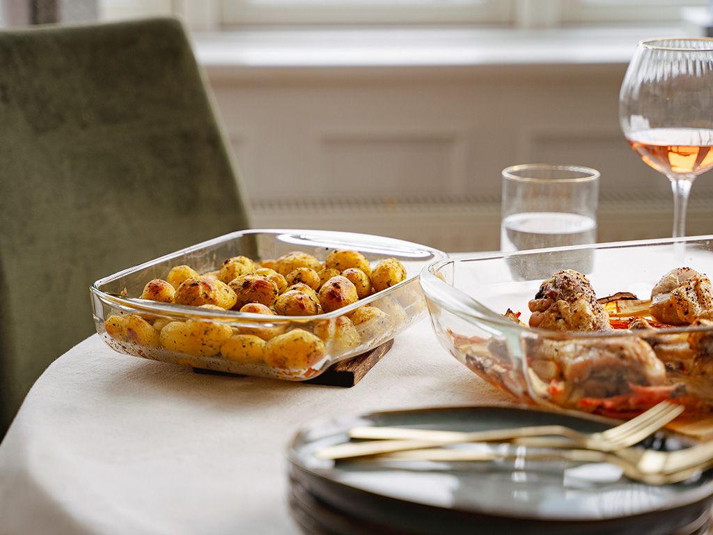 OVENBESTENDIGE GLAZEN SCHAAL - 1.6 L - 2