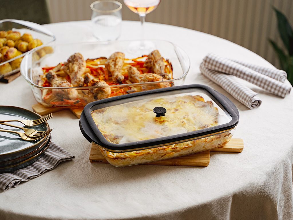 OVENBESTENDIGE GLAZEN SCHAAL - 1.6 L - 5