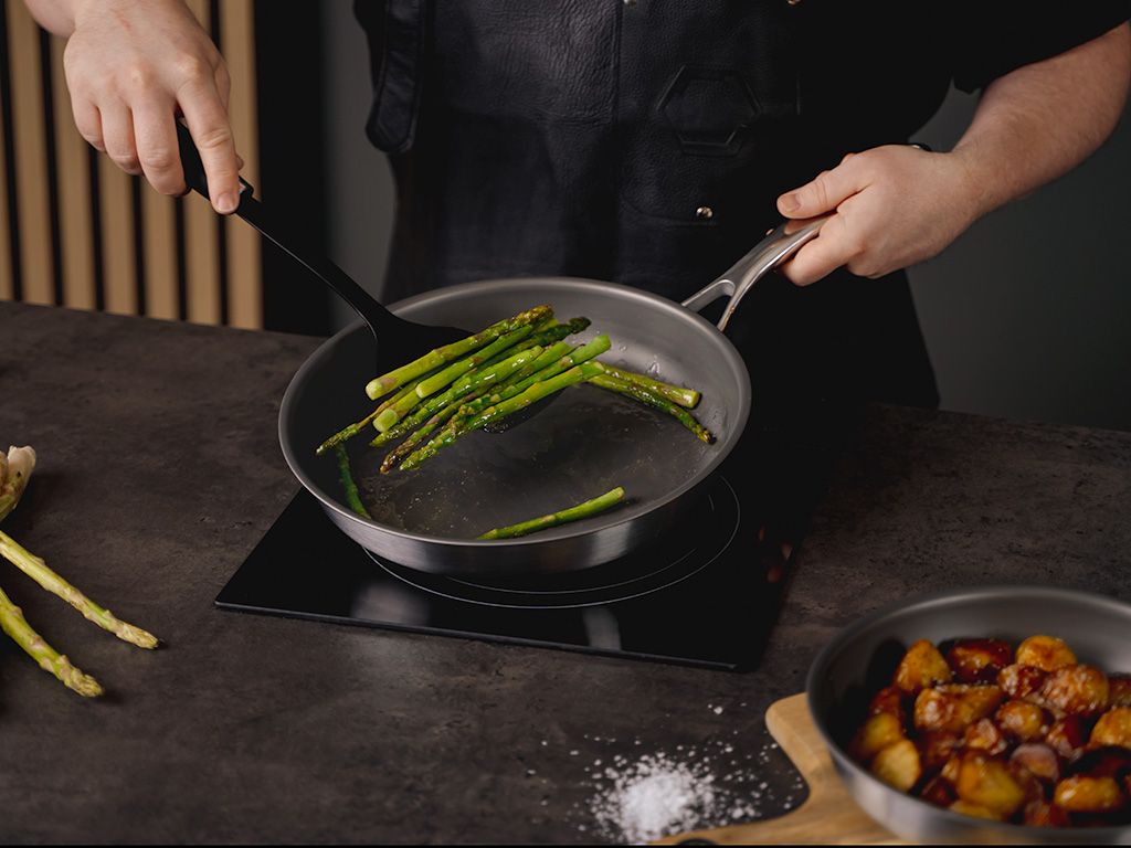 ZERO – NATUURLIJK ANTI-AANBAK WOK+SAUTEERSET – 2 DELEN