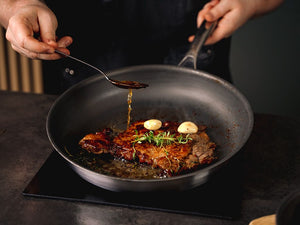 ZERO – NATUURLIJK ANTI-AANBAK WOK+SAUTEERSET – 2 DELEN