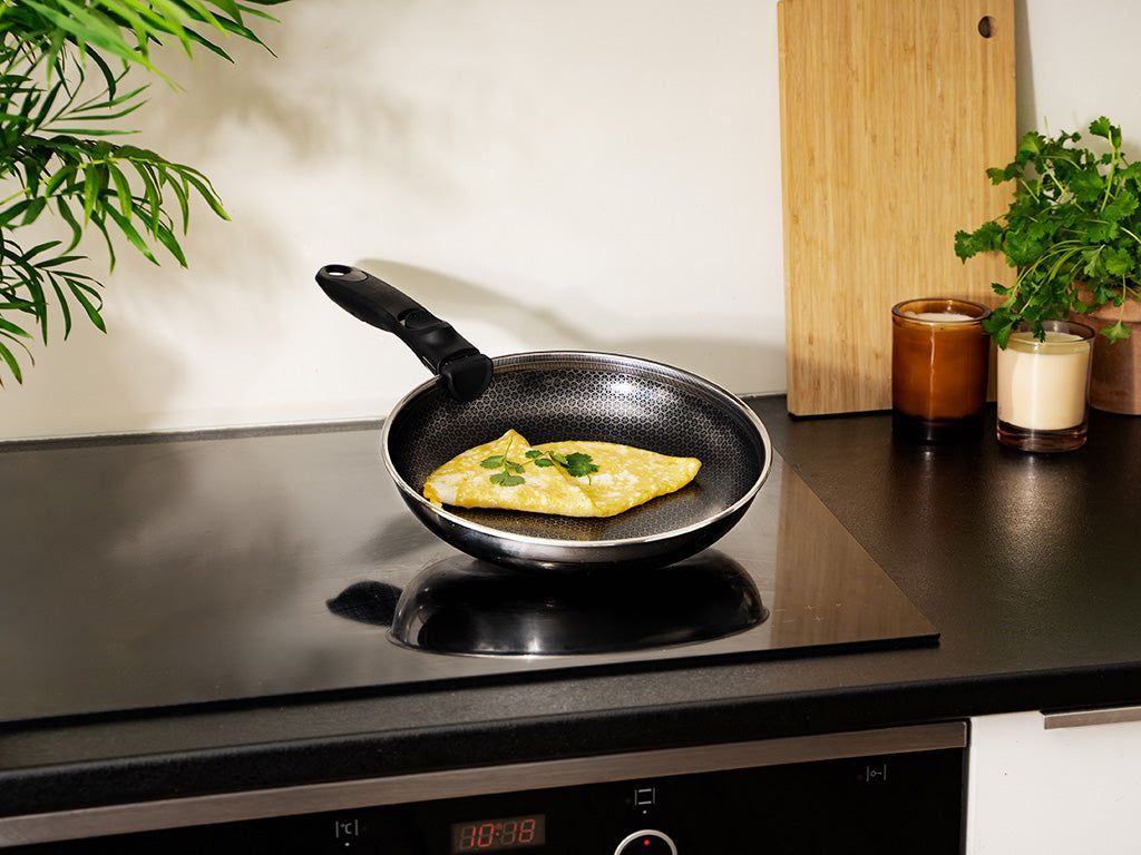 KOEKENPAN SET MET AFNEEMBARE HANDGREEP – 4-DELEN - 2