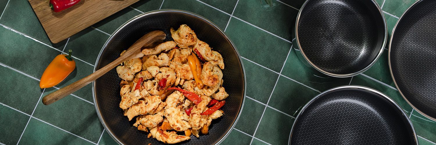 WOKPAN MET AFNEEMBARE HANDGREEP SET 30CM