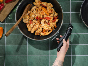 WOKPAN MET AFNEEMBARE HANDGREEP SET 30CM - 3