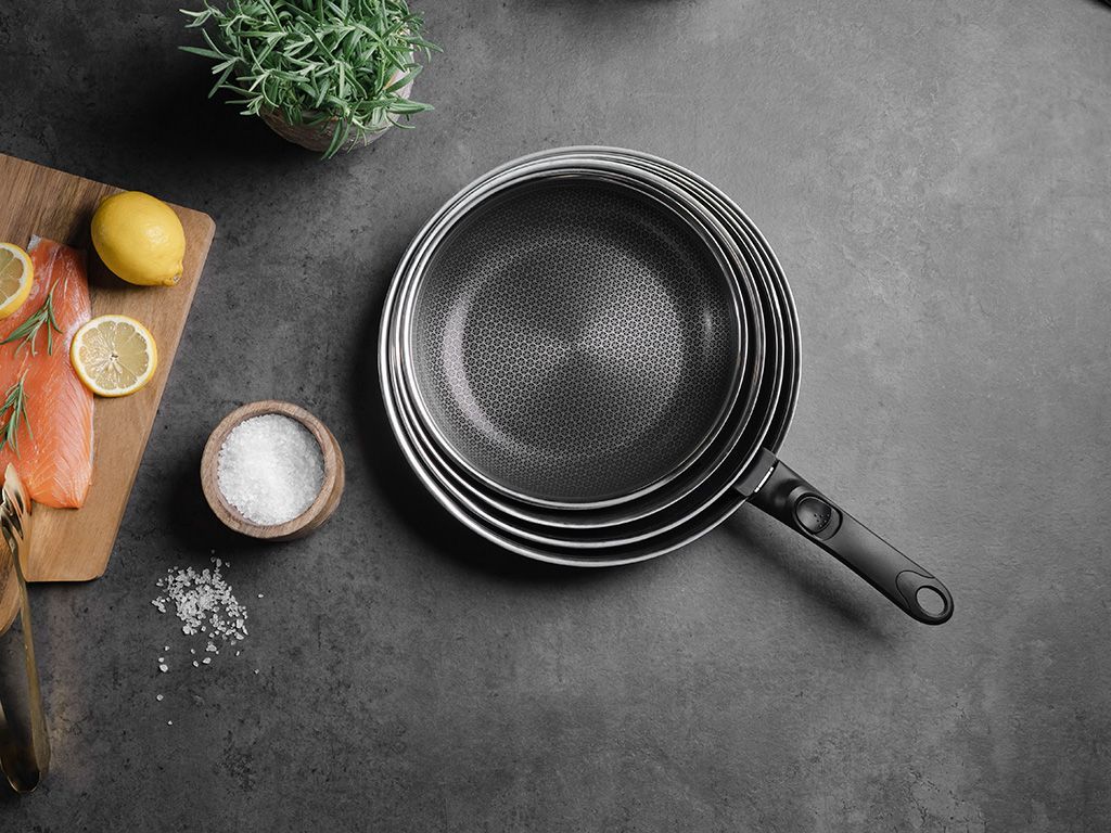 KOEKENPAN MET AFNEEMBARE HANDGREEP SET 30CM - 4