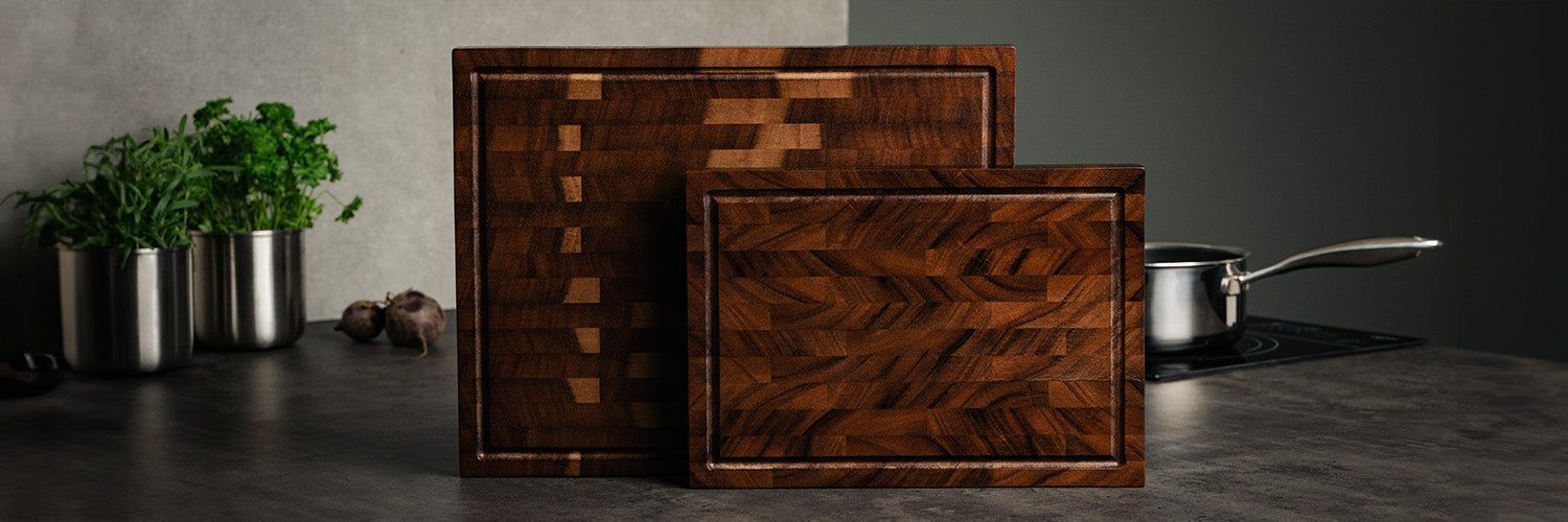 WALNOOT SNIJPLANK – PREMIUM SET