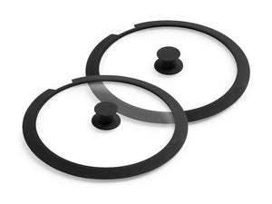 GLAZEN DEKSELSET VOOR AFNEEMBARE HANDGREEP – 28/30 CM - 1