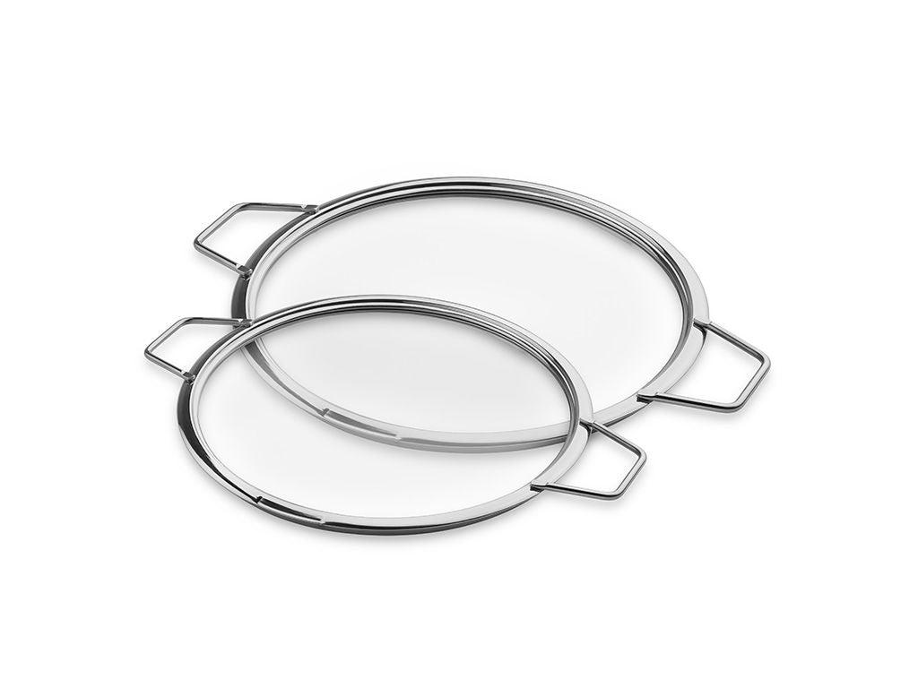 STABELBARE GLASLÅG – 24/ 28 CM – 2 DELE - 1