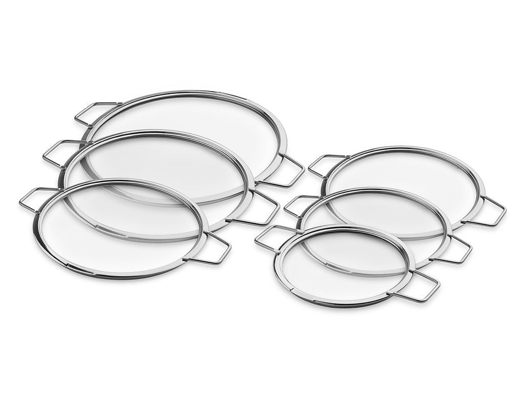 STABELBARE GLASLÅG – 18/ 20/ 24/ 26/ 28/ 30 CM – 6 DELE - 1