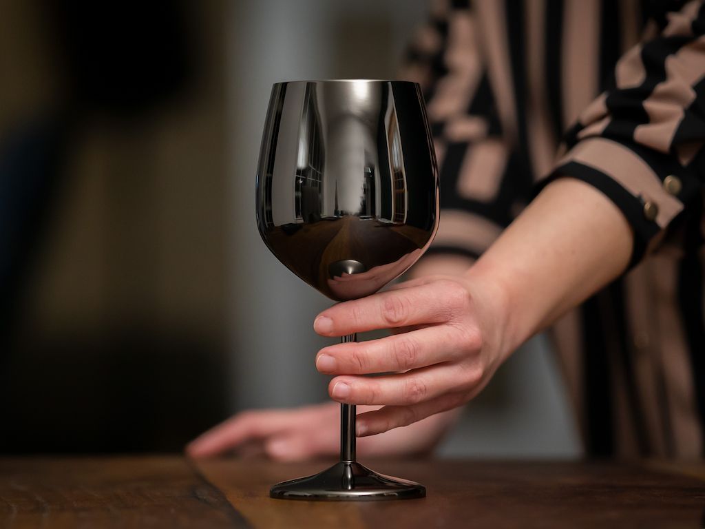ENSEMBLE DE VERRE - VERRE À VIN EN ACIER INOXYDABLE
