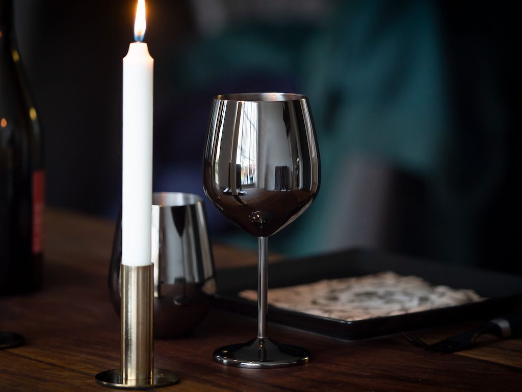 WIJNGLAS IN ROESTVRIJ STAAL - 8