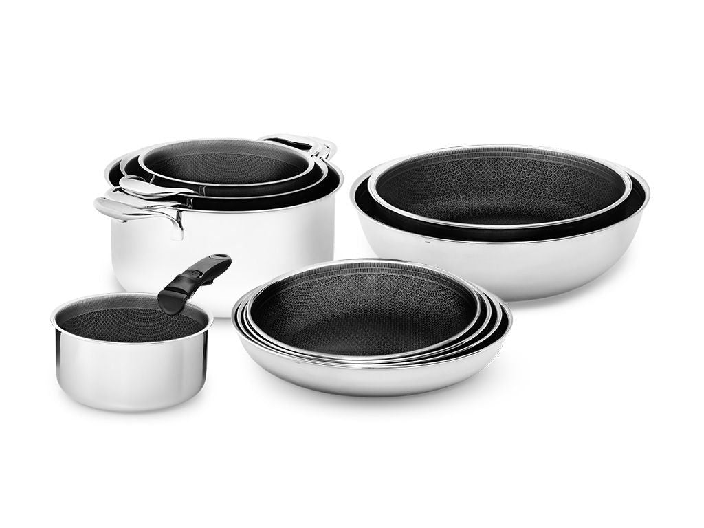 KEUKENSET MET AFNEEMBARE HANDGREEP – 10-DELEN - 1