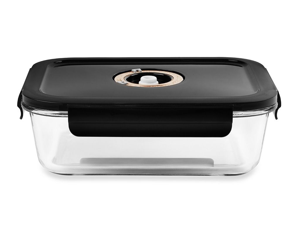 RECHTHOEKIGE VACUÜM GLAS CONTAINER - 1480ML - 1