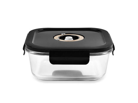 VIERKANTE VACUÜM GLAS CONTAINER - 800ML - 1