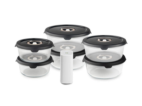 RONDE VACUÜMGLAZEN CONTAINER MIX SET – 6-PAK