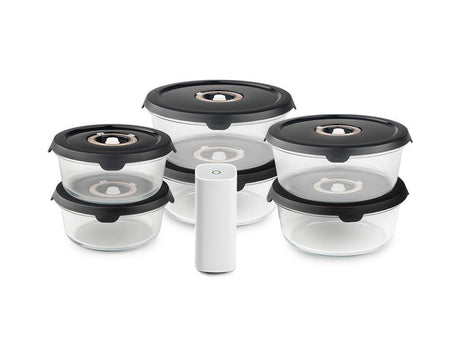 RONDE VACUÜMGLAZEN CONTAINER MIX SET – 6-PAK - 1