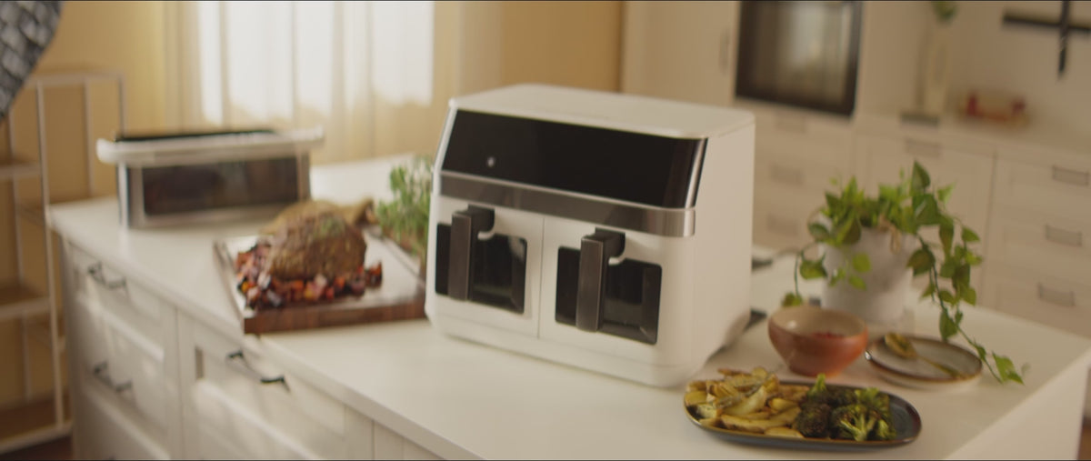 Video laden: 
Air fryer - dual - complete set