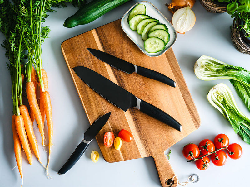 3-PIÈCES ENSEMBLE DE COUTEAUX À NAKIRI-UNIVERSEL-ÉPLUCHER